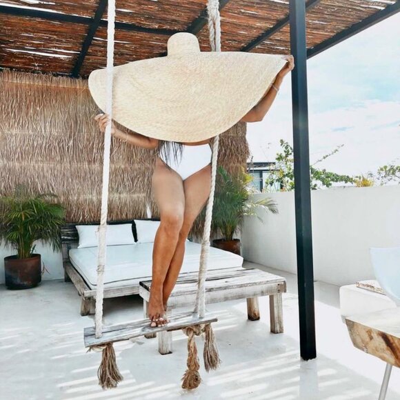 PANMILLI XXL WIDE BRIM STRAW HAT - Picture 14 of 15